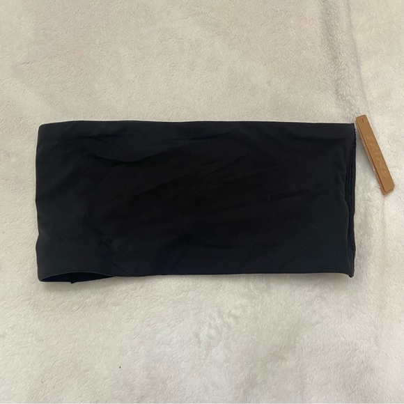 New! Skims Black Fits Everybody Bandeau Bra Onyx black nwt 28674 - Picture 2 of 8